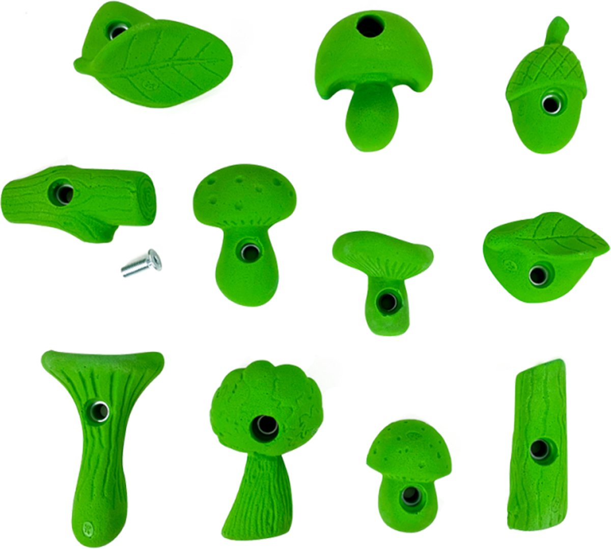 klimgrepen serie klimwoud – maat s – set van 11 – Geel